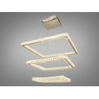 Світильник підвісний LED Diasha 8787-3A/810+650+490 165W, хром, сучасний стиль, регульована висота, пульт ДУ Світильник підвісний LED Diasha 8787-3A/810+650+490 165W, хром, сучасний стиль, регульована висота, пульт ДУ
