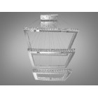 Світильник підвісний LED Diasha 8787-3A/810+650+490 165W, хром, сучасний стиль, регульована висота, пульт ДУ Світильник підвісний LED Diasha 8787-3A/810+650+490 165W, хром, сучасний стиль, регульована висота, пульт ДУ