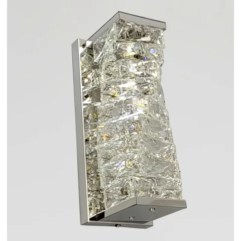Світлодіодне настінне бра Artlight 88031/290WCH, 19 Вт, хром та прозоре скло