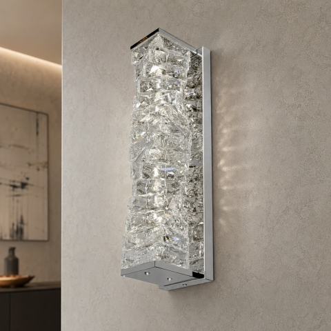 Світлодіодне настінне бра Artlight 88031/460WCH, 27 Вт, хром і прозоре скло Світлодіодне настінне бра Artlight 88031/460WCH, 27 Вт, хром і прозоре скло