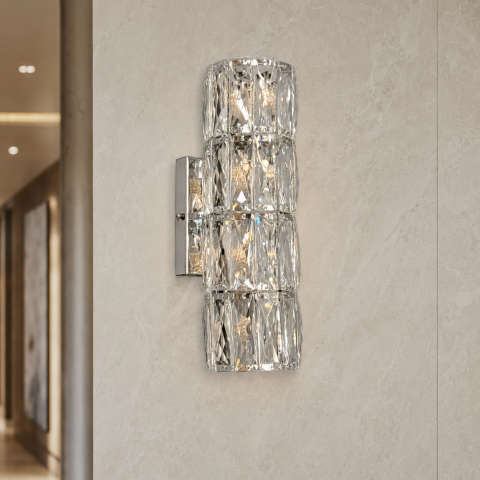 Настінне бра Artlight 88060/300WCH, 4 лампи G4, хром та прозоре скло Настінне бра Artlight 88060/300WCH, 4 лампи G4, хром та прозоре скло