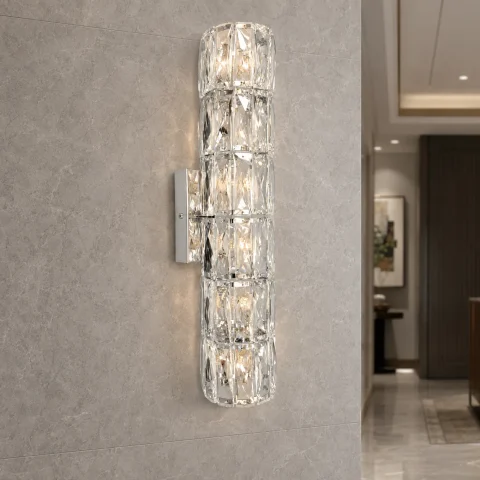 Настінне бра Artlight 88060/460WCH, 6 ламп G4, хром та прозоре скло