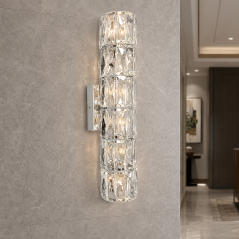 Настінне бра Artlight 88060/460WCH, 6 ламп G4, хром та прозоре скло Настінне бра Artlight 88060/460WCH, 6 ламп G4, хром та прозоре скло