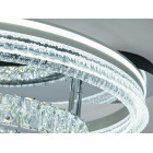 Стельова LED люстра Diasha 8811/600+400A хром 120 Вт кришталь пульт Стельова LED люстра Diasha 8811/600+400A хром 120 Вт кришталь пульт