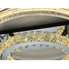 Стельова LED люстра Diasha 8811/600+400A хром 120 Вт кришталь пульт Стельова LED люстра Diasha 8811/600+400A хром 120 Вт кришталь пульт