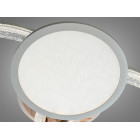Стельова LED люстра Diasha 8819/500+400+300 золото 95W пульт 3 кільця 3 режими