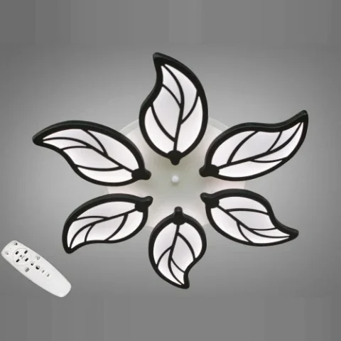 Світильник LED стельовий Linisoln 8881/6 BK 3color, 7 режимів, пульт, підсвітка