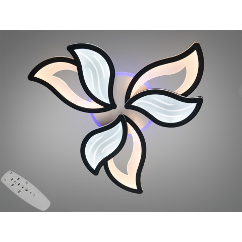 LED-люстра Diasha 9033/3BK LED 3color чорна з підсвіткою і пультом 78W