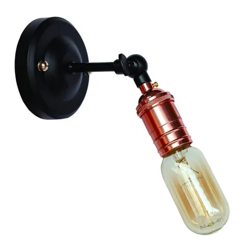 Бра настінне Levistella 752WB1706-1, E27, 60W, рожеве золото, чорне кріплення, для дому