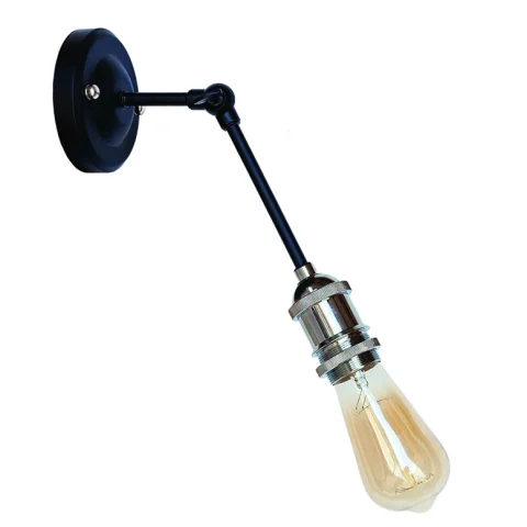 Бра настінне Levistella 752WG1201-1, E27, 60W, чорний метал, хромований патрон