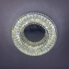 Елегантна стельова LED люстра кришталева для вітальні Linisoln 9597-600 срібляста 60 см 160W Елегантна стельова LED люстра кришталева для вітальні Linisoln 9597-600 срібляста 60 см 160W