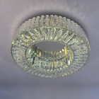 Елегантна стельова LED люстра кришталева для вітальні Linisoln 9597-600 срібляста 60 см 160W Елегантна стельова LED люстра кришталева для вітальні Linisoln 9597-600 срібляста 60 см 160W