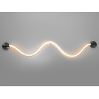 Світильник настінний LED Diasha 9601-BHR Мотузка 18W, 990 лм, чорний хром, сучасний стиль для інтер'єру