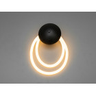 Світильник настінний LED Diasha 9605-BK Мотузка 16W, чорний, для коридору, вітальні, спальні, кухні, офісу Світильник настінний LED Diasha 9605-BK Мотузка 16W, чорний, для коридору, вітальні, спальні, кухні, офісу