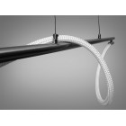 Стельова люстра LED Diasha 9609-L1200BHR Мотузка, 15W, чорний хром, сучасний стиль для коридору, вітальні, спальні, офісу