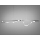Люстра стельова LED Diasha 9609-L1200CH Мотузка, 15W, хром, сучасний стиль для коридору, вітальні, кухні Люстра стельова LED Diasha 9609-L1200CH Мотузка, 15W, хром, сучасний стиль для коридору, вітальні, кухні