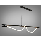 Люстра стельова LED Diasha 9609-L1600BK Шланг, 20W, чорна, регульована висота, сучасний стиль для коридору, вітальні, спальні Люстра стельова LED Diasha 9609-L1600BK Шланг, 20W, чорна, регульована висота, сучасний стиль для коридору, вітальні, спальні