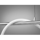 Люстра стельова LED Diasha 9609-L1600CH Шланг, 20W, срібляста, регульована висота, для ресторану та інтер'єру Люстра стельова LED Diasha 9609-L1600CH Шланг, 20W, срібляста, регульована висота, для ресторану та інтер'єру