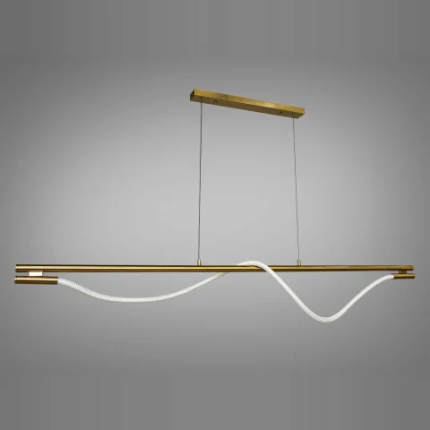 Підвісна LED-люстра Diasha 9609-L1600GAB «Шланг», 20W, бронза, регульована висота