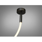 Люстра стельова LED Diasha 9610-1500BHR Мотузка, 17W, чорний хром, сучасний стиль для коридору, вітальні, спальні, кухні Люстра стельова LED Diasha 9610-1500BHR Мотузка, 17W, чорний хром, сучасний стиль для коридору, вітальні, спальні, кухні