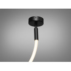Стельова люстра LED Diasha 9610-1500BK Мотузка, 17W, 935 лм, чорний, для низьких стель, сучасний стиль для коридору, вітальні,