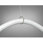 Стельова люстра LED Diasha 9610-1500BK Мотузка, 17W, 935 лм, чорний, для низьких стель, сучасний стиль для коридору, вітальні,