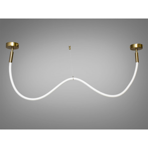 Стельова люстра LED Diasha 9610-1500GAB Мотузка 17W бронзова для коридору, вітальні, спальні, кухні, офісу