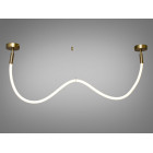 Стельова люстра LED Diasha 9610-1500GAB Мотузка 17W бронзова для коридору, вітальні, спальні, кухні, офісу
