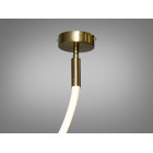 Стельова люстра LED Diasha 9610-1500GAB Мотузка 17W бронзова для коридору, вітальні, спальні, кухні, офісу