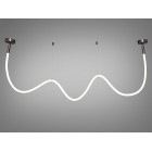 Люстра стельова LED Diasha 9610-2500BHR Шланг, 28W, чорний хром, сучасний стиль для коридору, вітальні, спальні, кухні, офісу Люстра стельова LED Diasha 9610-2500BHR Шланг, 28W, чорний хром, сучасний стиль для коридору, вітальні, спальні, кухні, офісу