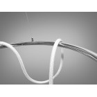 Стельова люстра LED Diasha 9752-D600CH Мотузка, 32W, срібляста, регульована висота, для коридору та вітальні