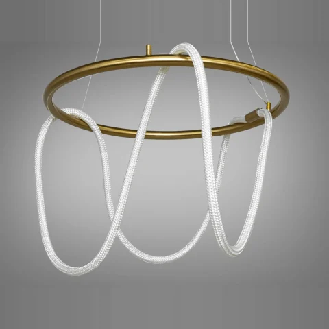 Люстра стельова LED Diasha 9752-D600GAB «Мотузка» 32W, бронза, мінімалізм Люстра стельова LED Diasha 9752-D600GAB «Мотузка» 32W, бронза, мінімалізм