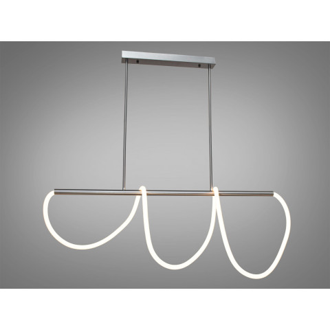 Стельова люстра LED Diasha 9752-L1200CH RopeLight, 32W, 1760 лм, хром, для офісу та дому
