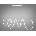 Стельова люстра LED Diasha 9752-L1500CH Шланг, 48W, 2640 лм, хром, для вітальні