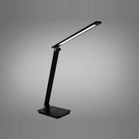 Настільна LED лампа Diasha A5502P BK wireless char, 6 Вт, 3200/4100/6000 К, чорний пластик
