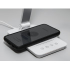 Настільна лампа LED Diasha A5502P SL wireless char, 6W, 3200K-6000K, хром сатин, сучасний стиль, з нічником Настільна лампа LED Diasha A5502P SL wireless char, 6W, 3200K-6000K, хром сатин, сучасний стиль, з нічником
