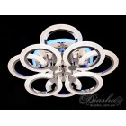 Люстра стельова LED Diasha A8022/4+4HR, 110W, 3200K-6000K, хром, сучасний стиль для дому Люстра стельова LED Diasha A8022/4+4HR, 110W, 3200K-6000K, хром, сучасний стиль для дому