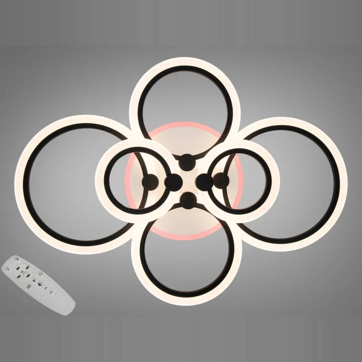 Люстра A8022/6BK LED 3color di