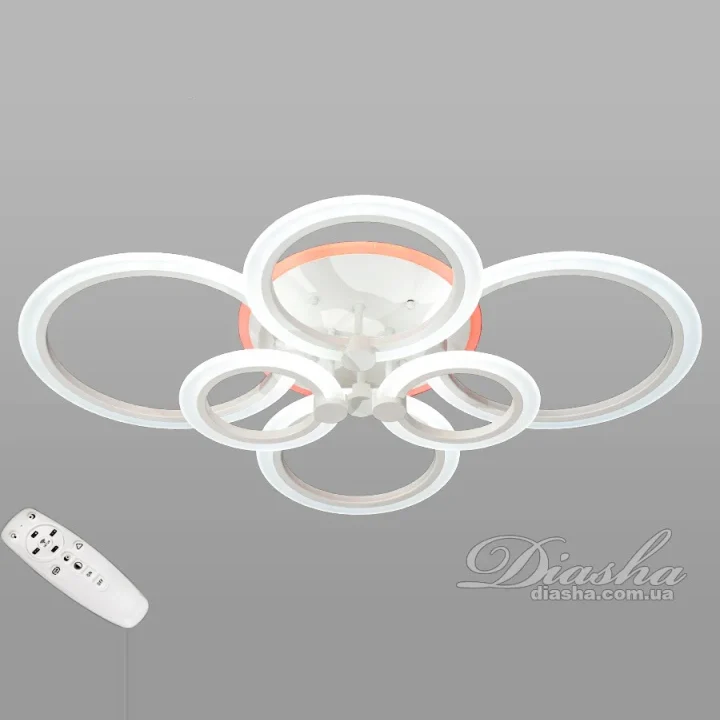 Люстра A8022/6WH LED 3color di