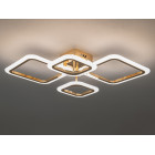 Люстра стельова LED Diasha A8060/2+2G 52W, 2860 лм, золото, сучасний стиль для коридору, вітальні, спальні Люстра стельова LED Diasha A8060/2+2G 52W, 2860 лм, золото, сучасний стиль для коридору, вітальні, спальні