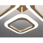 Люстра стельова LED Diasha A8060/2+2G 52W, 2860 лм, золото, сучасний стиль для коридору, вітальні, спальні Люстра стельова LED Diasha A8060/2+2G 52W, 2860 лм, золото, сучасний стиль для коридору, вітальні, спальні