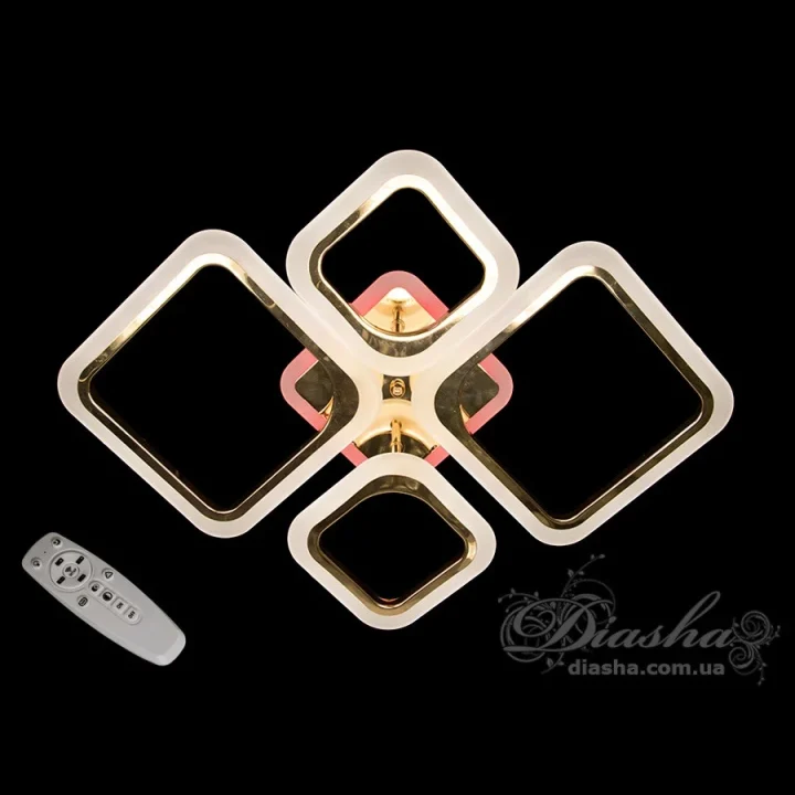 Люстра A8060/2+2G LED 3color d