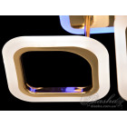 Люстра стельова LED Diasha A8060/2+2G, 80W, 6000K, золото, сучасний стиль з пультом