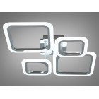Люстра стельова LED Diasha A8060/2+2HR 52W, 2860 лм, срібло, сучасний стиль для коридору, вітальні, спальні Люстра стельова LED Diasha A8060/2+2HR 52W, 2860 лм, срібло, сучасний стиль для коридору, вітальні, спальні