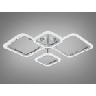 Люстра стельова LED Diasha A8060/2+2HR 52W, 2860 лм, срібло, сучасний стиль для коридору, вітальні, спальні Люстра стельова LED Diasha A8060/2+2HR 52W, 2860 лм, срібло, сучасний стиль для коридору, вітальні, спальні