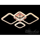 Люстра стельова LED Diasha A8060/2+2HR, 80W, 3200K-6500K, хром, сучасний стиль для дому