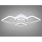 Люстра стельова LED Diasha A8060/2+2WH, 80W, 3200-6500K, білий метал, сучасний стиль для дому Люстра стельова LED Diasha A8060/2+2WH, 80W, 3200-6500K, білий метал, сучасний стиль для дому
