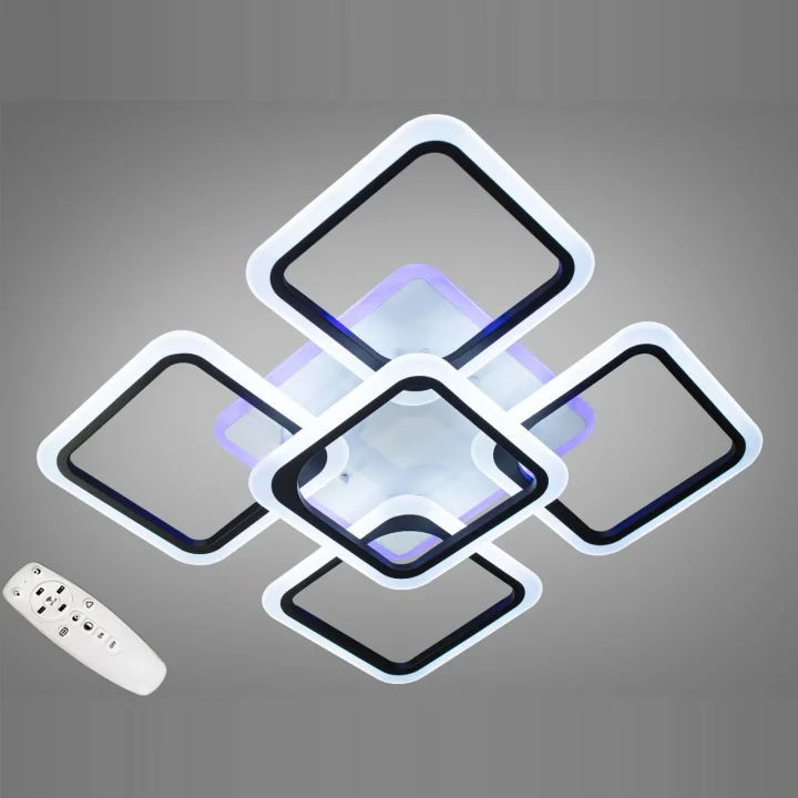 Люстра A8060/4+1BK LED 3color