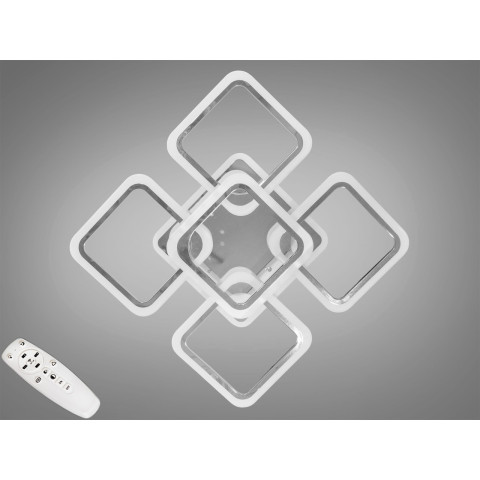 Стельовий світильник LED Diasha A8060/4+1HR, 120W, 3200K-6500K, хром, сучасний стиль для дому