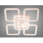 Люстра стельова LED Diasha A8060/4+1WH, 120W, 4100K, білий метал, сучасний стиль для спальні